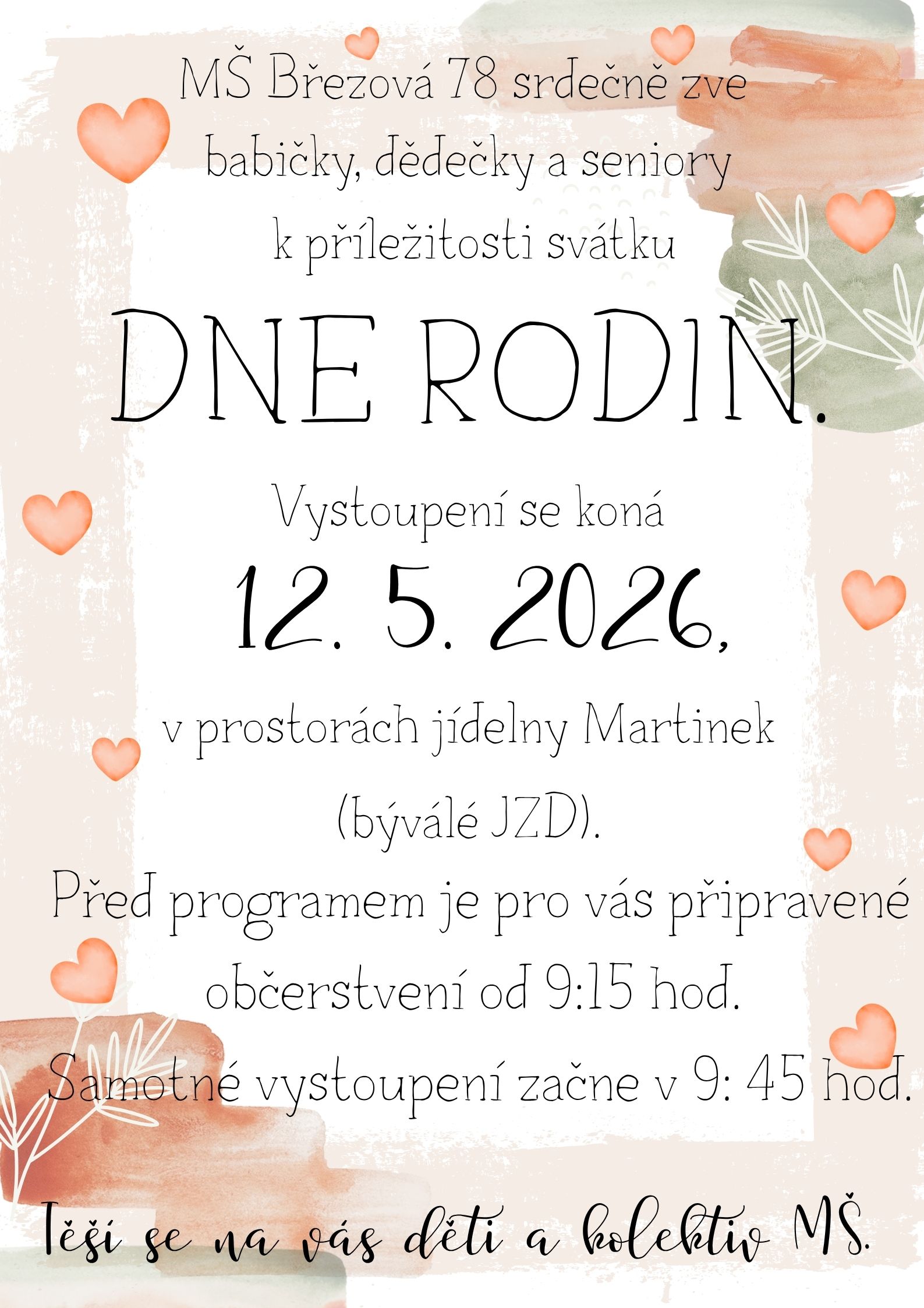 Den rodin 2026 Březová dopoledne