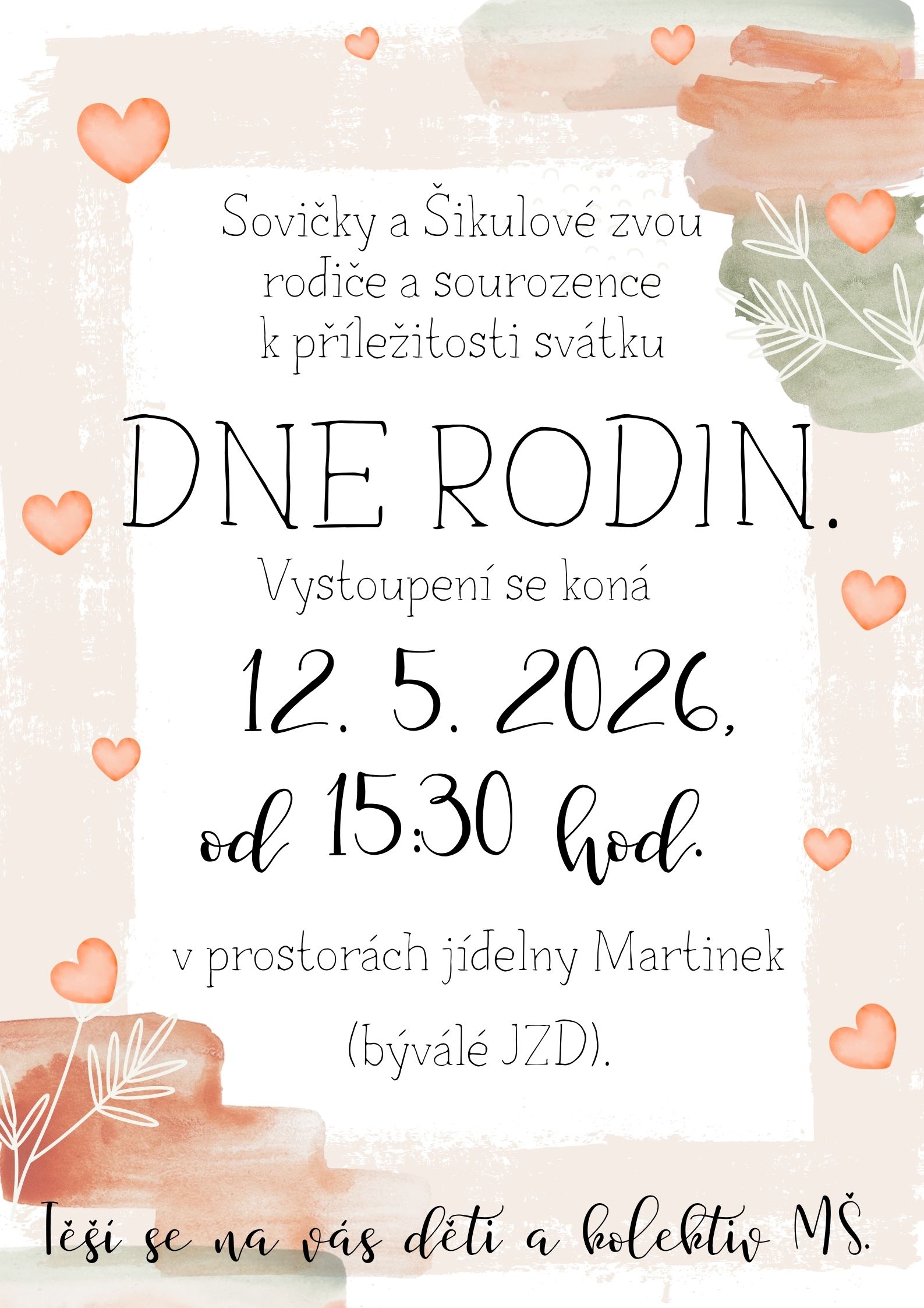 Den rodin 2026 Březová odpoledne
